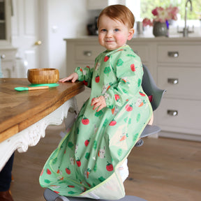 Wipeezee Coverall Weaning Bibs- Green bunny and Veg 6 BibettaWipeezeeXLCoverall GreenBunnyandVeg dpi x