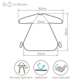 Wipeezee Coverall Weaning Bibs - Happy Fruit 4 BibettaWipeezeeinfographicXLCoverallBibv dpi ace dfb adb b ccbdbcef x