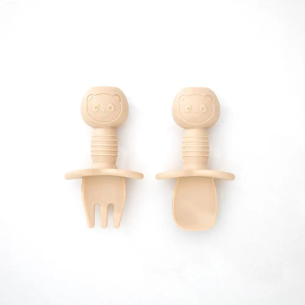 Silicone Baby Cutlery Set - Cream 1 Cream